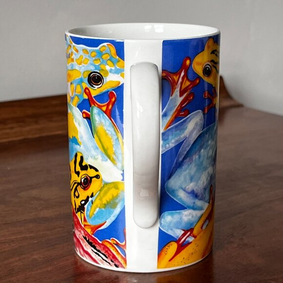 Dunoon "Caribbean" Frog Mug Jane Brookshaw Scotland Vintage Stoneware Coffee Cup - Picture 4 of 10